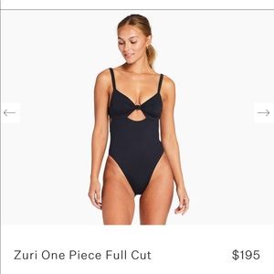 Zuri black full cut Vitamin A swimwear